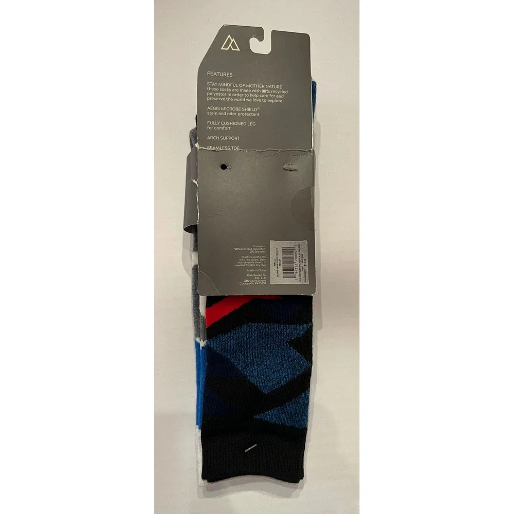 Alpine Design 2 Pair Boys‎ Snowsport Socks Size Small Shoe 13-4